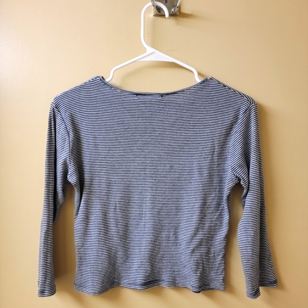 Brandy Melville Nautical Stripe Crop Top - Picture 3 of 4
